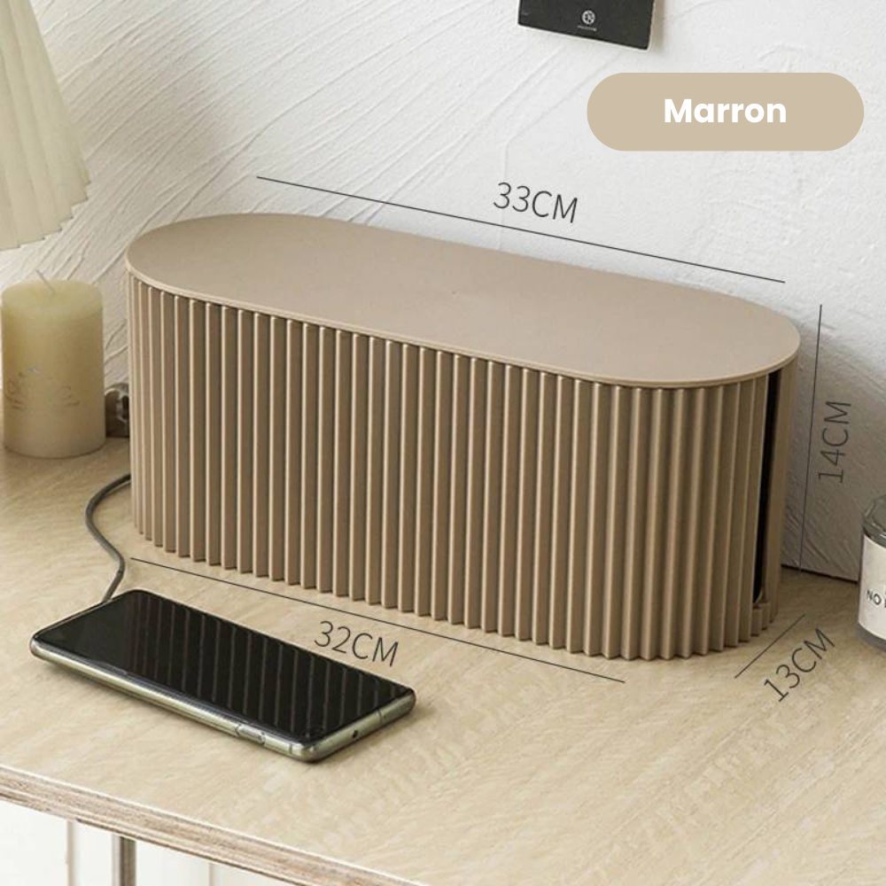 CableBox - Boîte de rangement chic et minimaliste