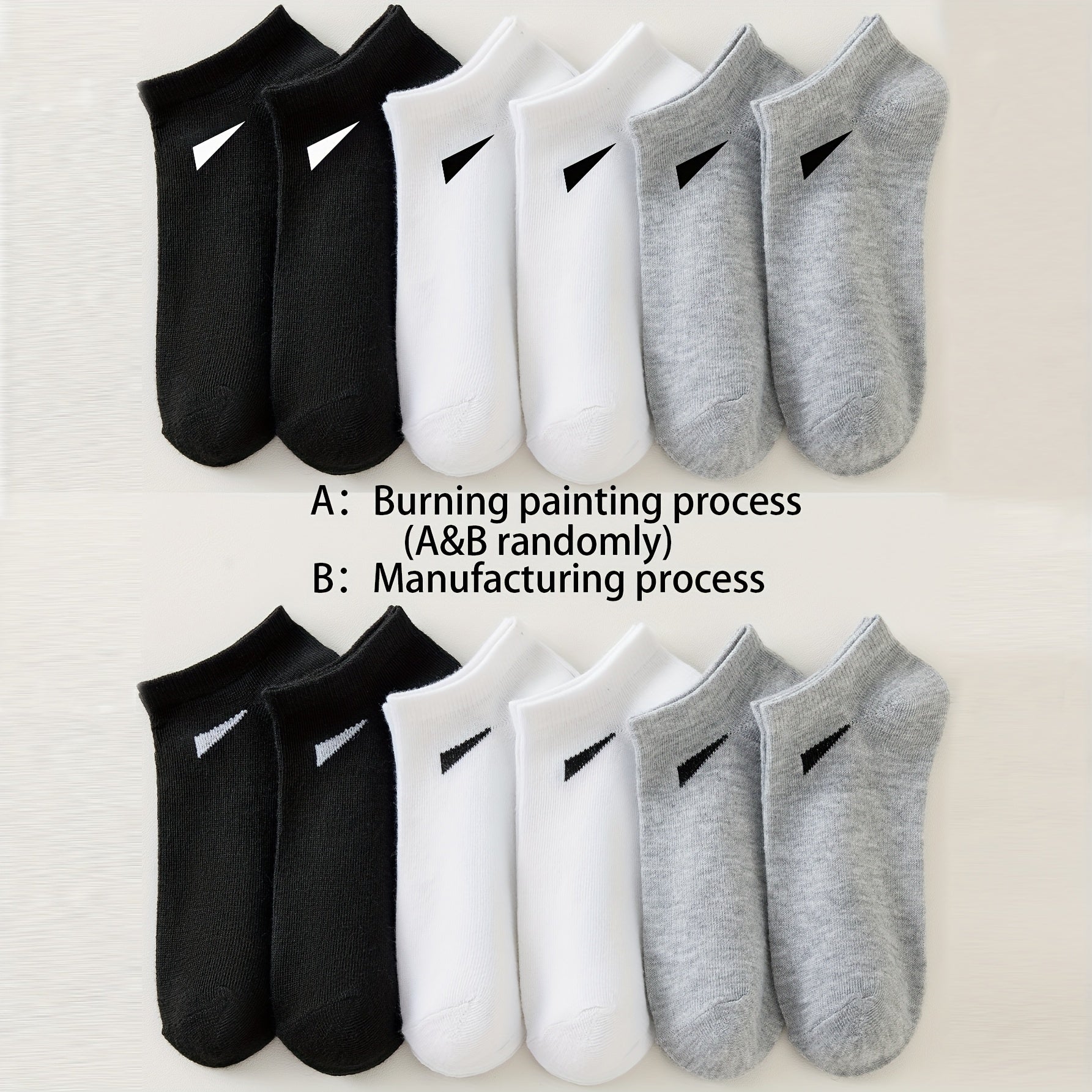 10/20 pares de meias masculinas respiráveis - mistura confortável de poliéster e spandex, design sólido, malha leve, ideal para uso casual, meias diárias | estilo minimalista | tecido durável, design simples, material macio, vida ativa
