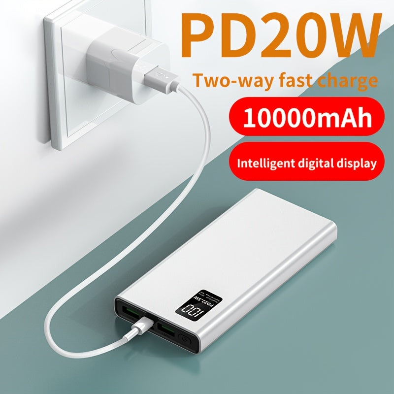 Carregador portátil BYGP, 22.5W 10000/20000mAh USB C Power In/Out Carregamento rápido, PD 3.0+QC 4.0 Display LED Pacote de bateria de telefone compatível com for iphone 15/14/13/12 Pro, para for samsung S21, Google/para for ipad Tablet, etc