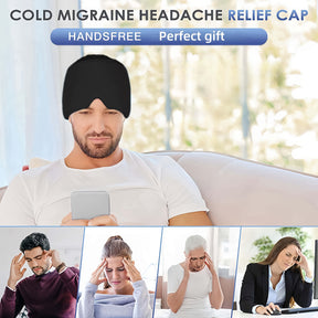 Bonnet de Gel Thérapeutique – Soulagement Froid pour Migraines &amp; Sinus