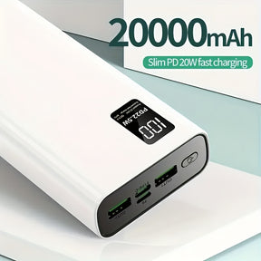 Carregador portátil BYGP, 22.5W 10000/20000mAh USB C Power In/Out Carregamento rápido, PD 3.0+QC 4.0 Display LED Pacote de bateria de telefone compatível com for iphone 15/14/13/12 Pro, para for samsung S21, Google/para for ipad Tablet, etc