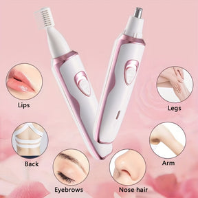 Épilateur Féminin Électrique Rechargeable 4 en 1 – Praticité et Beauté au Quotidien