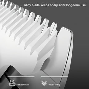 Kit de Cortador de Cabelo e Barba Sem Fio YAIAWISU para Homens - Dourado, Recarregável por USB com Display LCD, Lâmina T Precisa, Inclui Pentes Guia & Acessórios, Bateria de 600mAh, Aparador de Cabelo Recarregável