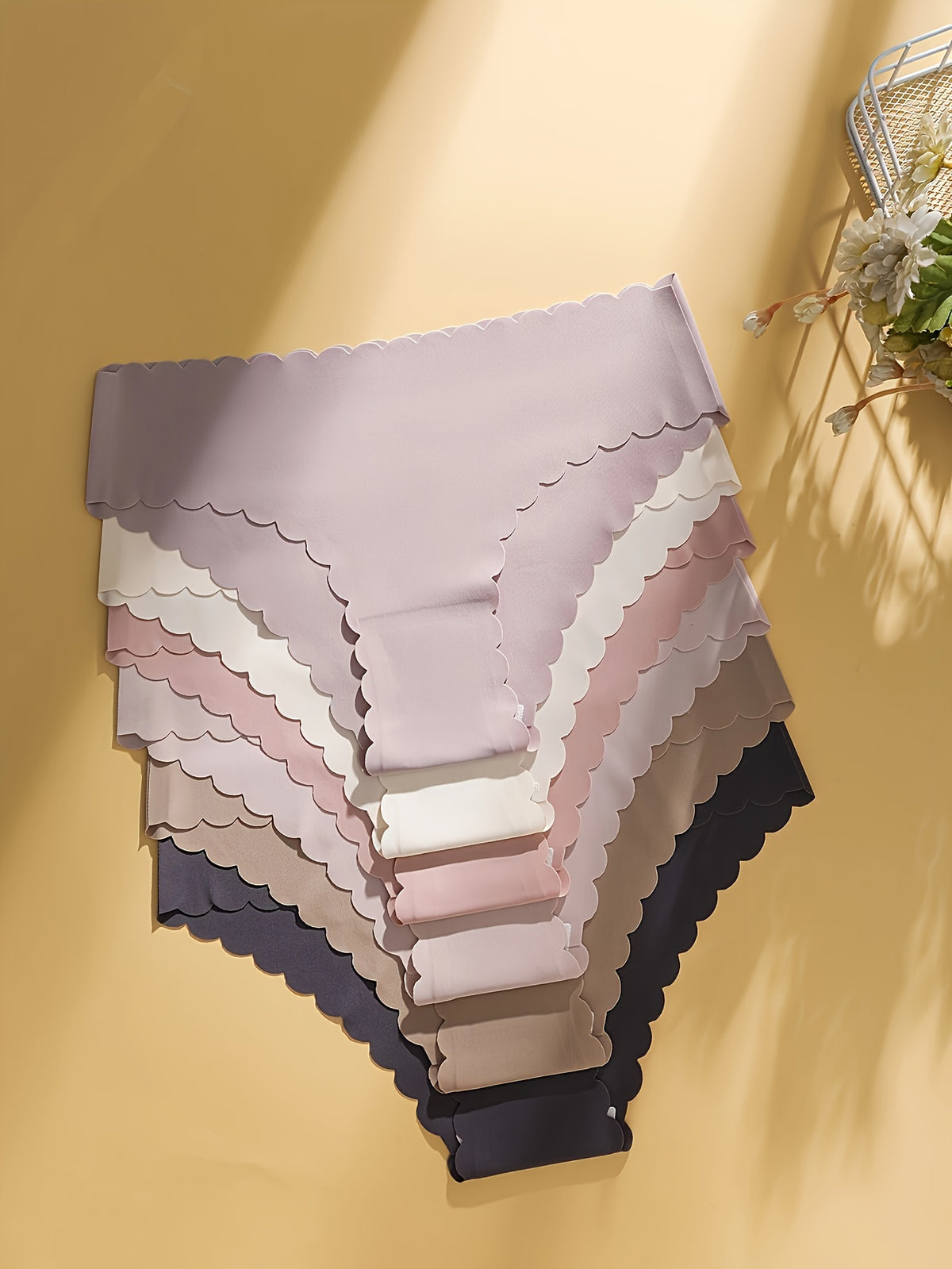 Culotte sans coutures pour femme, couleur unie élégante, respirante et à séchage rapide