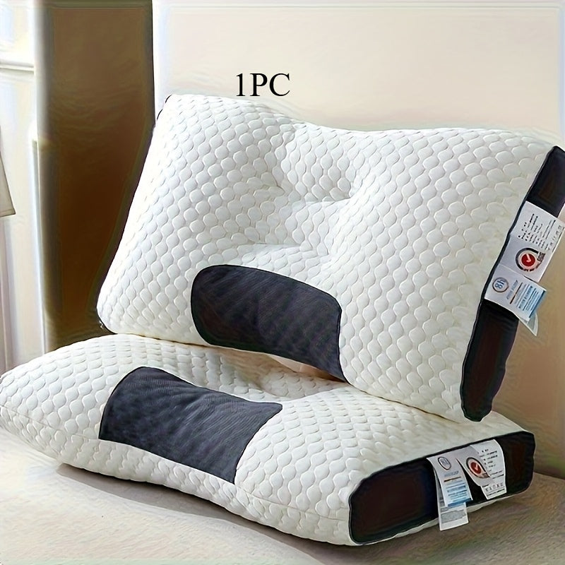 1/2peças Almofada de Pescoço Ajustável Ergonômica - Design Moderno Macio com Fecho de Zíper, Enchimento de Poliéster de Alta Qualidade, Lavável à Máquina para Conforto ao Dormir - Ideal para Dormir de Lado e de Costas, Almofada de Pescoço para Dormir, Sup