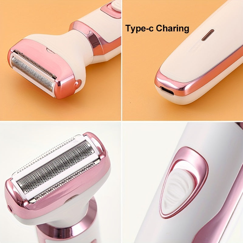 Épilateur Féminin Électrique Rechargeable 4 en 1 – Praticité et Beauté au Quotidien