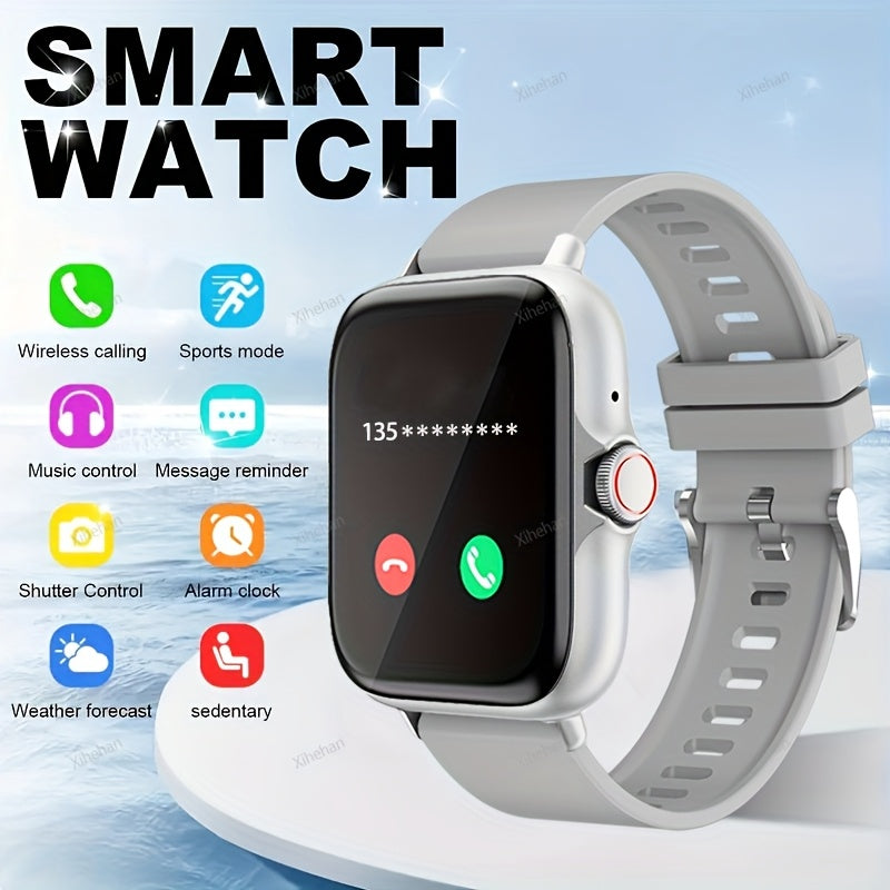 Montre intelligente 1.83" – Appels Bluetooth, santé & sport