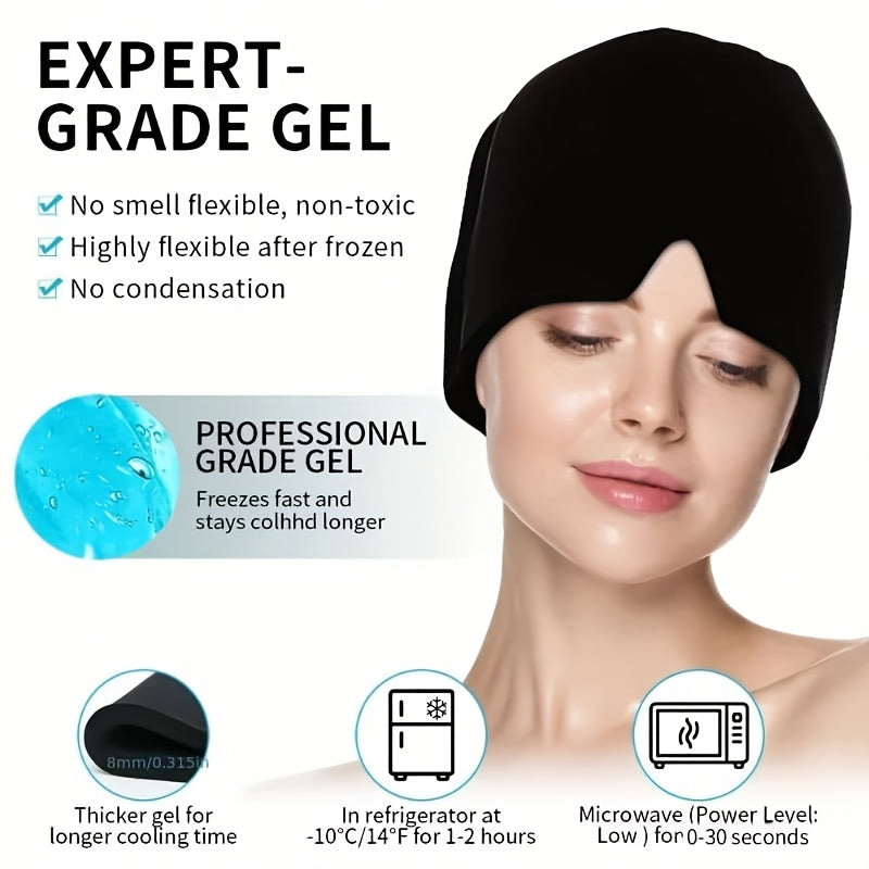 Bonnet de Gel Thérapeutique – Soulagement Froid pour Migraines &amp; Sinus