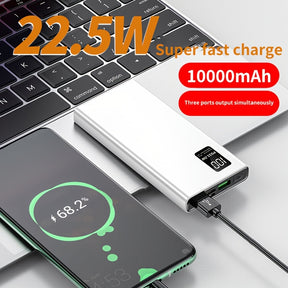 Carregador portátil BYGP, 22.5W 10000/20000mAh USB C Power In/Out Carregamento rápido, PD 3.0+QC 4.0 Display LED Pacote de bateria de telefone compatível com for iphone 15/14/13/12 Pro, para for samsung S21, Google/para for ipad Tablet, etc
