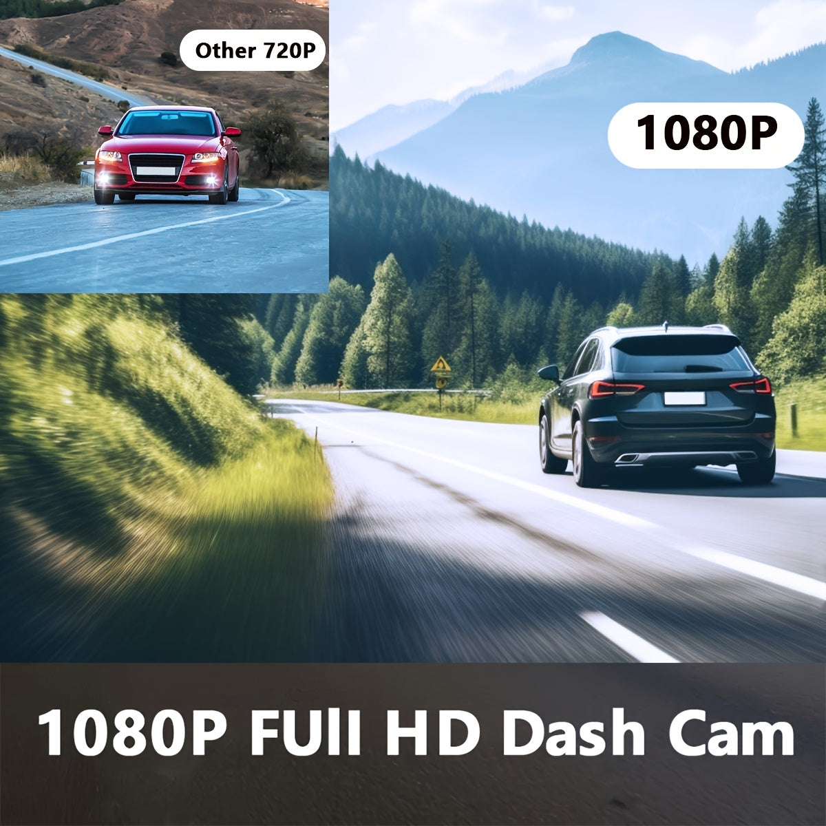 DashCam Voiture 3 Canaux – 1080P