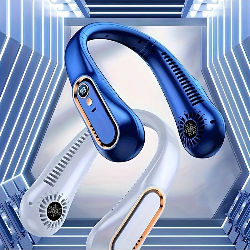 Mini Ventilateur Portable Sans Lame pour le Cou – Rechargeable, 3 Vitesses, Léger et Silencieux