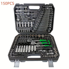 Conjunto de chave de 150 peças/46 peças - Chave de soquete durável para reparos de carros e casa, inclui caixa de armazenamento premium. Produtos de alta venda, bem-vindos a comprar, parabéns pela sua compra!