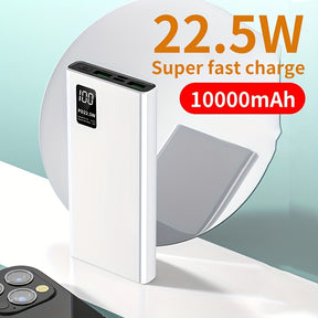 Carregador portátil BYGP, 22.5W 10000/20000mAh USB C Power In/Out Carregamento rápido, PD 3.0+QC 4.0 Display LED Pacote de bateria de telefone compatível com for iphone 15/14/13/12 Pro, para for samsung S21, Google/para for ipad Tablet, etc