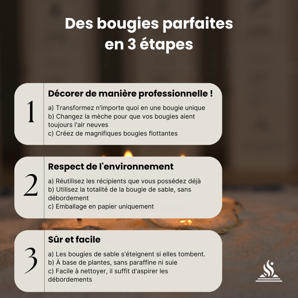 Candela - Bougie de sable (500g)
