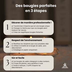 Candela - Bougie de sable (500g)