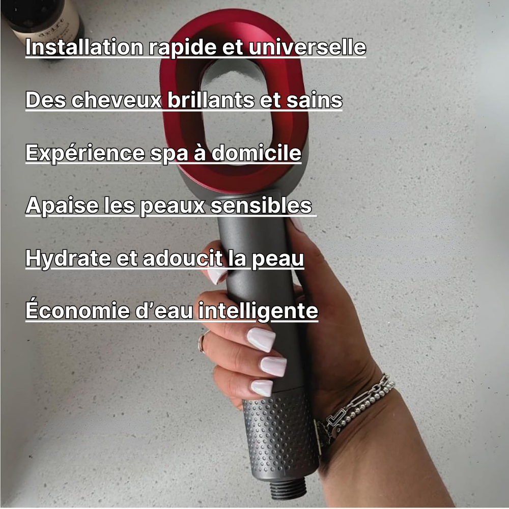 AquaPure - Pommeau filtrant 3 en 1 Premium