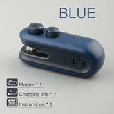1pc Selador de Sacos de Embalagem de Lanches com Bateria Recarregável USB Magnética Incorporada, Mini Selador Portátil para Piquenique e Viagem, Máquina de Selagem de Plástico Manual, Ferramenta Mágica de Fecho de Sacos, Sacos de Batatas Fritas, Sacos de