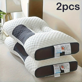 1/2peças Almofada de Pescoço Ajustável Ergonômica - Design Moderno Macio com Fecho de Zíper, Enchimento de Poliéster de Alta Qualidade, Lavável à Máquina para Conforto ao Dormir - Ideal para Dormir de Lado e de Costas, Almofada de Pescoço para Dormir, Sup