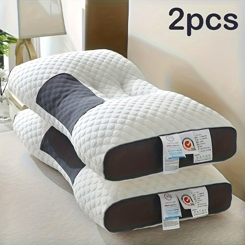 1/2peças Almofada de Pescoço Ajustável Ergonômica - Design Moderno Macio com Fecho de Zíper, Enchimento de Poliéster de Alta Qualidade, Lavável à Máquina para Conforto ao Dormir - Ideal para Dormir de Lado e de Costas, Almofada de Pescoço para Dormir, Sup