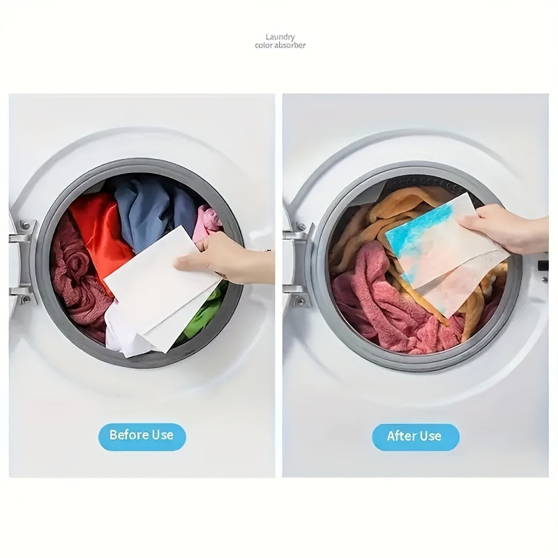 Feuilles de Capteur de Couleur pour Linge - 100 pièces