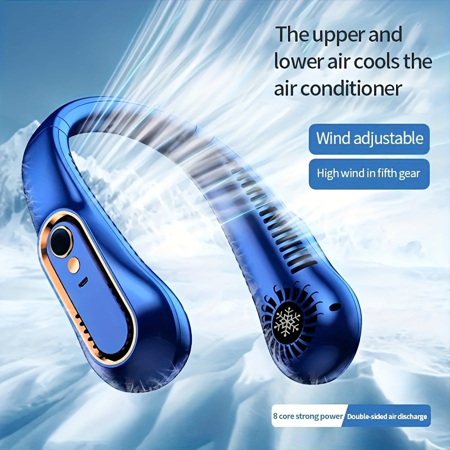 Mini Ventilateur Portable Sans Lame pour le Cou – Rechargeable, 3 Vitesses, Léger et Silencieux