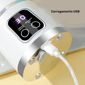 Liquidificador Portátil Recarregável por USB e Espremedor de Frutas - Fácil de Limpar, Perfeito para Bebidas de Fruta & Legumes, Milkshakes - Capacidade de 300ml a 500ml