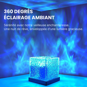 LumaCube Cristal 3D – 16 couleurs avec projection aurora