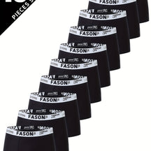 Lot de 10 boxers décontractés respirants et confortables pour homme