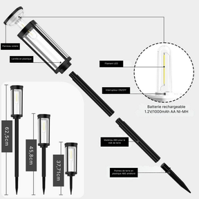 SolarGlow - Eclairage solaire LED (Pack de 2)