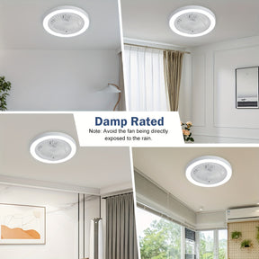 Ventilateur de Plafond Intelligent avec Lumière LED – Bivolt