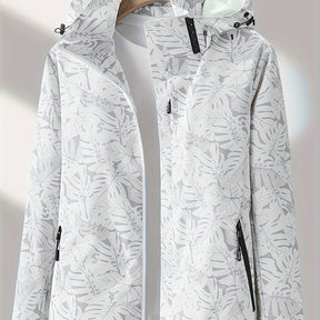 Veste de course en plein air pour femme – Coupe-vent &amp; imperméable avec capuche amovible