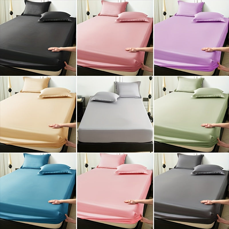 Conjunto de Roupa de Cama em Microfibra Macia e Respirável - Azul Escuro, Lavável na Máquina, Conforto para Todas as Estações com Design Aconchegante em Cor Sólida