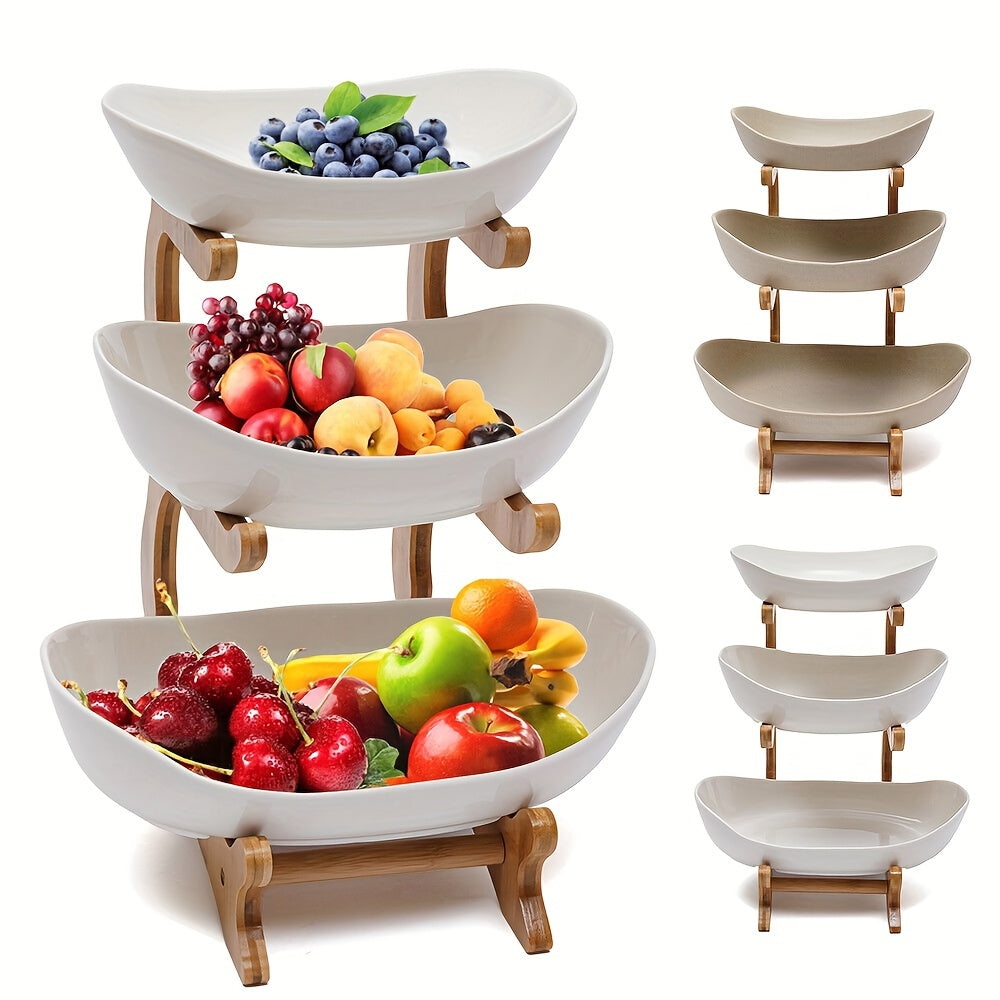 Corbeille à Fruits à 3 Niveaux
