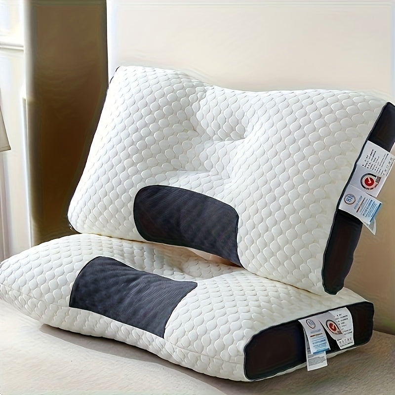 1/2peças Almofada de Pescoço Ajustável Ergonômica - Design Moderno Macio com Fecho de Zíper, Enchimento de Poliéster de Alta Qualidade, Lavável à Máquina para Conforto ao Dormir - Ideal para Dormir de Lado e de Costas, Almofada de Pescoço para Dormir, Sup