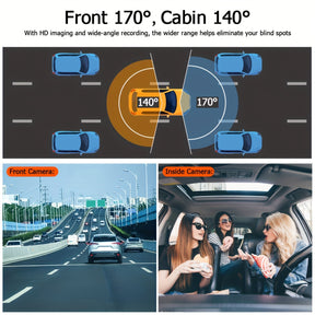DashCam Voiture 3 Canaux – 1080P