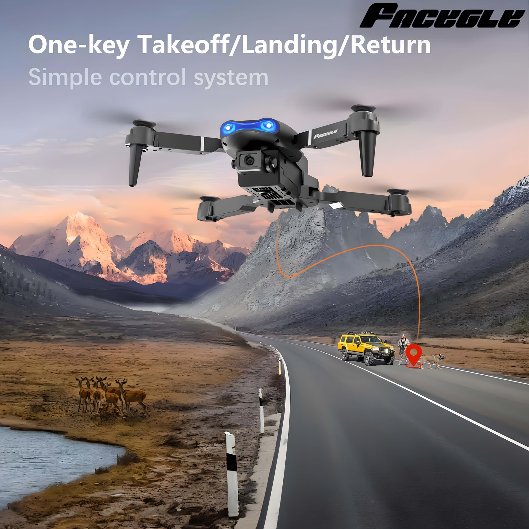 O Drone E99 Possui Duas Câmeras, Suporte Wi-Fi, Controlo por Aplicação e Posicionamento por Fluxo Óptico com Manutenção de Altitude, O que o Torna Perfeito para Iniciantes. Tem Carregamento USB, Opções para Duas ou Três Baterias e é um Quadricóptero Remot