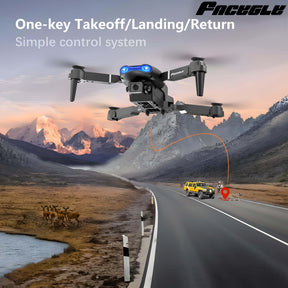 O Drone E99 Possui Duas Câmeras, Suporte Wi-Fi, Controlo por Aplicação e Posicionamento por Fluxo Óptico com Manutenção de Altitude, O que o Torna Perfeito para Iniciantes. Tem Carregamento USB, Opções para Duas ou Três Baterias e é um Quadricóptero Remot