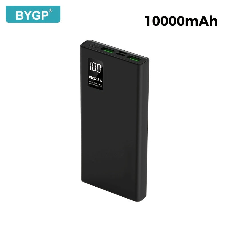 Carregador portátil BYGP, 22.5W 10000/20000mAh USB C Power In/Out Carregamento rápido, PD 3.0+QC 4.0 Display LED Pacote de bateria de telefone compatível com for iphone 15/14/13/12 Pro, para for samsung S21, Google/para for ipad Tablet, etc