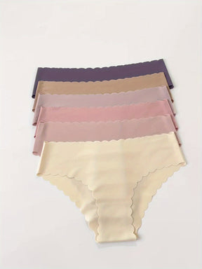 Culotte sans coutures pour femme, couleur unie élégante, respirante et à séchage rapide