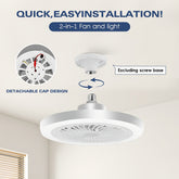 Ventilateur de Plafond Intelligent avec Lumière LED – Bivolt