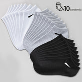 10/20 pares de meias masculinas respiráveis - mistura confortável de poliéster e spandex, design sólido, malha leve, ideal para uso casual, meias diárias | estilo minimalista | tecido durável, design simples, material macio, vida ativa