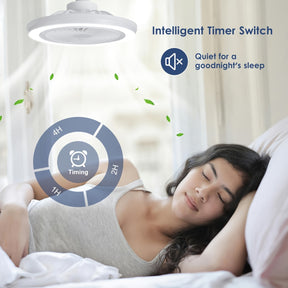 Ventilateur de Plafond Intelligent avec Lumière LED – Bivolt