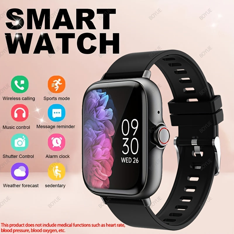 Montre intelligente 1.83" – Appels Bluetooth, santé & sport