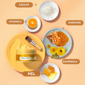 Masque Exfoliant Visage à la Vitamine C & Curcuma