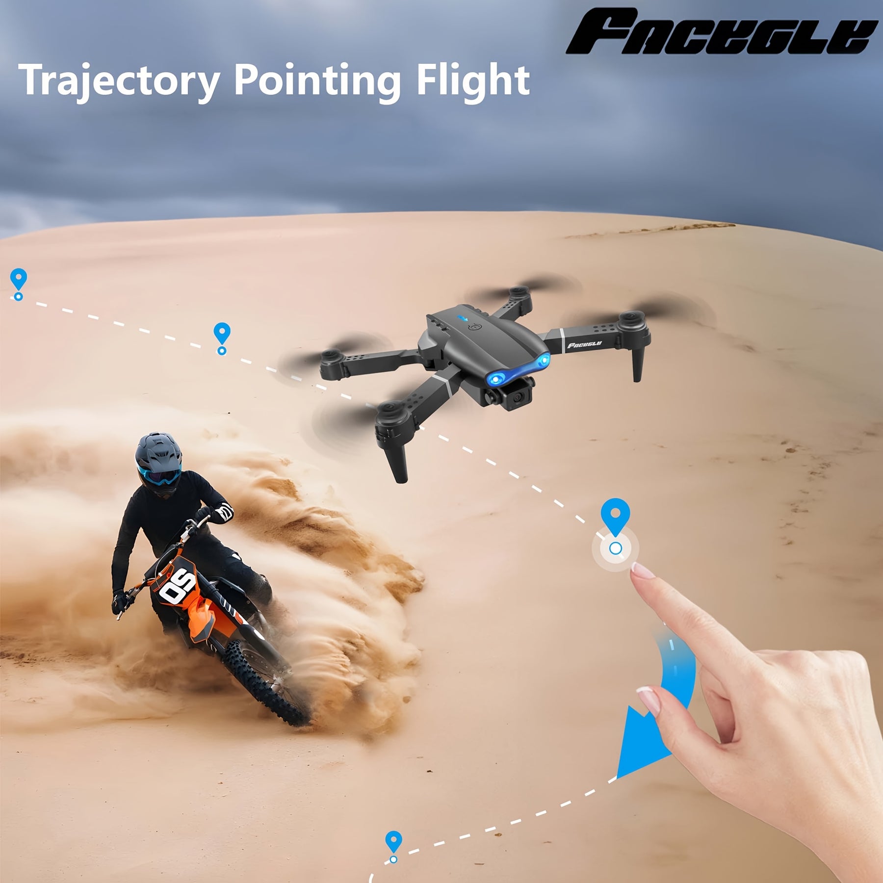 O Drone E99 Possui Duas Câmeras, Suporte Wi-Fi, Controlo por Aplicação e Posicionamento por Fluxo Óptico com Manutenção de Altitude, O que o Torna Perfeito para Iniciantes. Tem Carregamento USB, Opções para Duas ou Três Baterias e é um Quadricóptero Remot