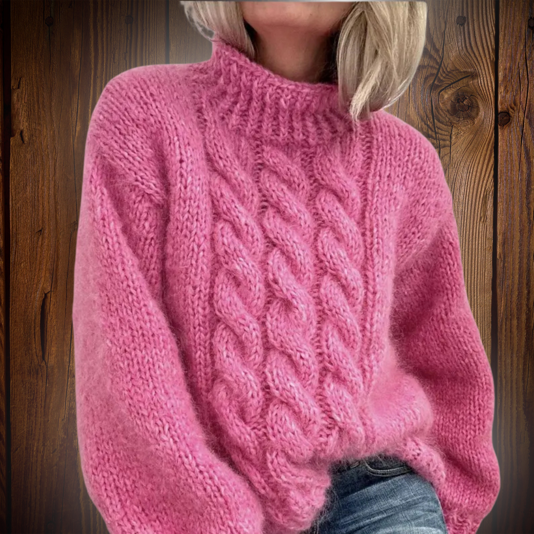 Susy - Pull à Col Roulé Jacquard Douillet