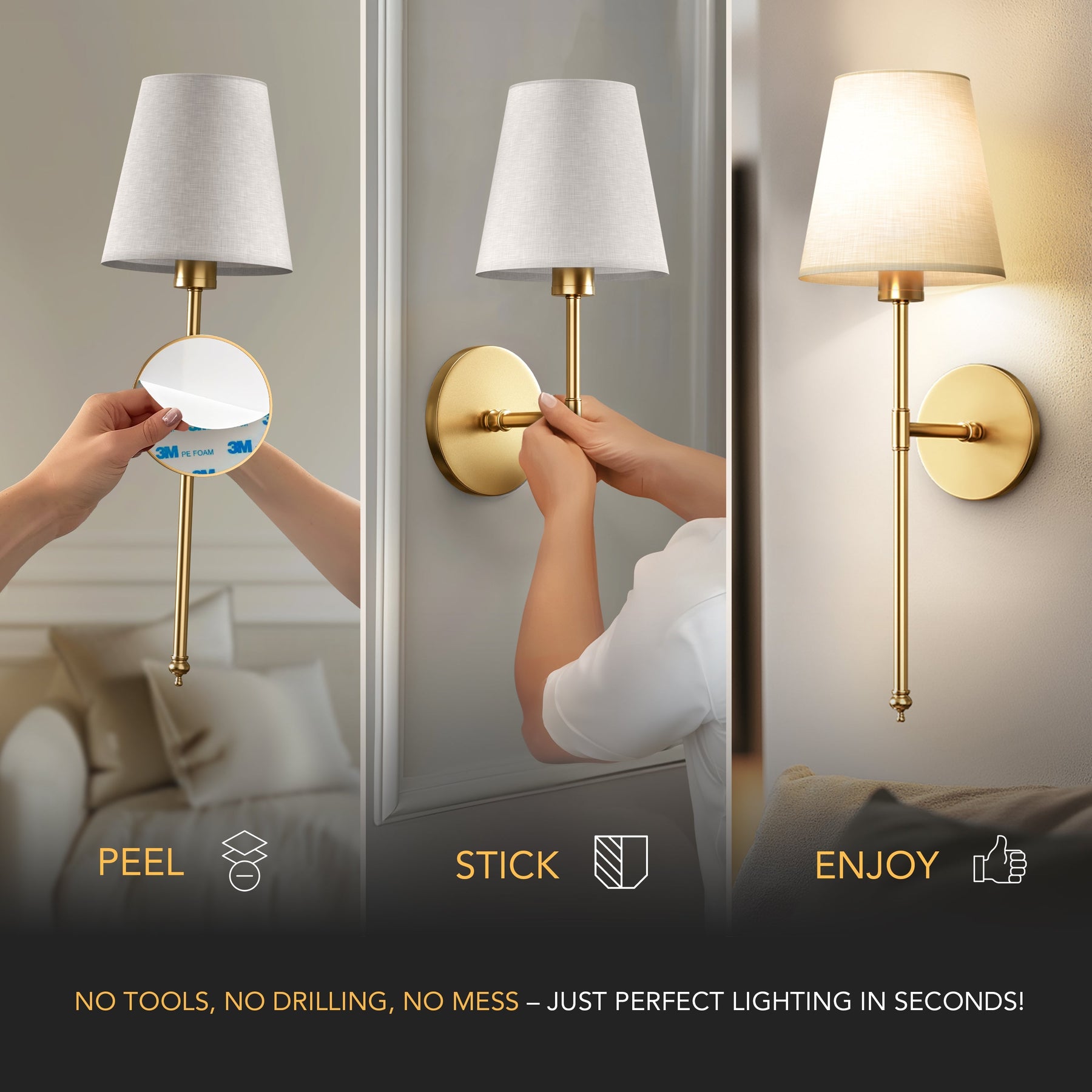 Sones - Appliques murales sans fil (Pack de 2 )