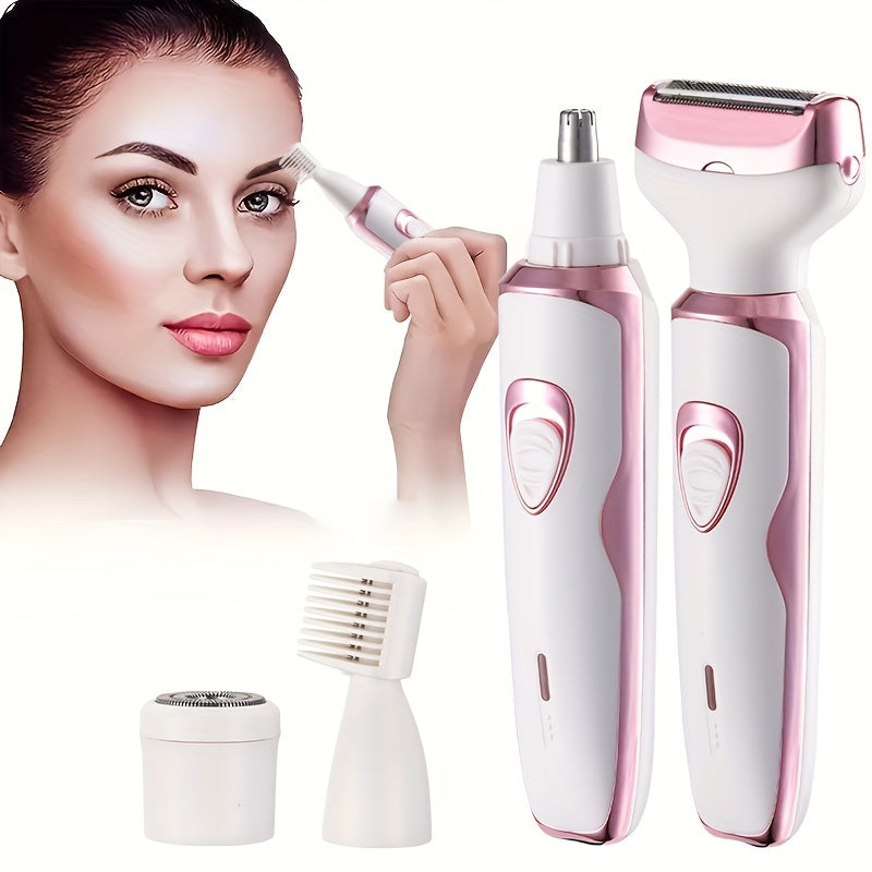 Épilateur Féminin Électrique Rechargeable 4 en 1 – Praticité et Beauté au Quotidien