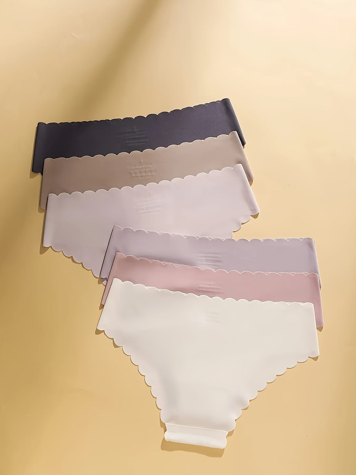 Culotte sans coutures pour femme, couleur unie élégante, respirante et à séchage rapide