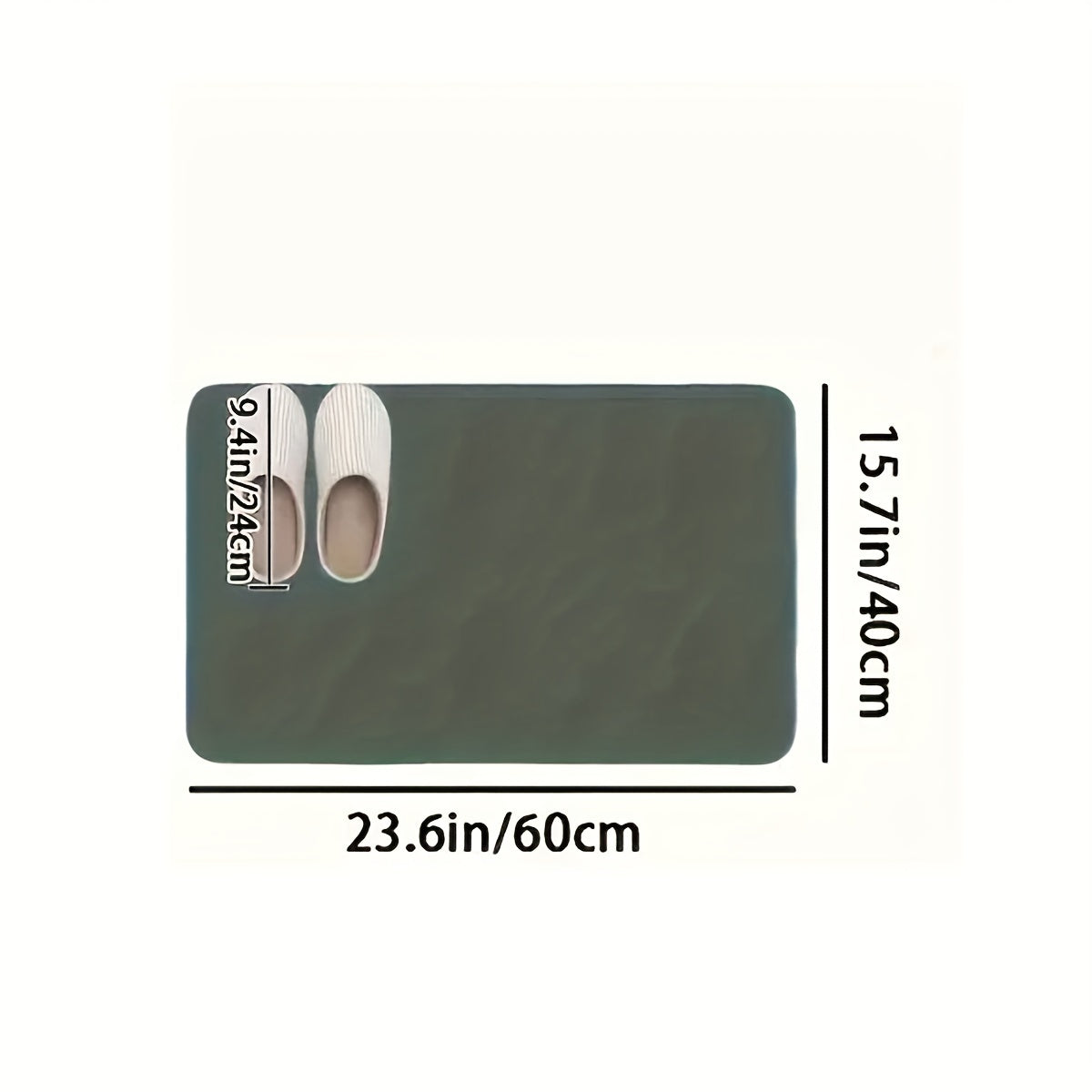 Tapis de Bain en Terre Diatomée Super Absorbant
